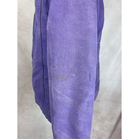 Vintage Style Carhartt Chore Jacket Y2K Purple Rare Color - Picture 5 of 9